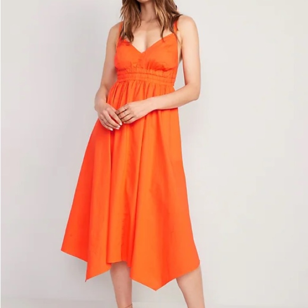 Old Navy Strapless Orange Dress - Picture 8 of 9
